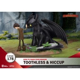 BEAST KINGDOM D-STAGE HOW TO TRAIN YOUR DRAGON TOOTHLESS & HICCUP STATUE FIGURE