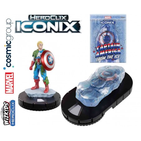 MARVEL COMICS HEROCLIX ICONIX CAPTAIN AMERICA FROM ICE MINI FIGURE