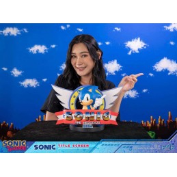 FIRST4FIGURES SONIC THE HEDGEHOG TITLE SCREEN STATUE RESIN FIGURE