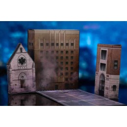 JADA TOYS GHOSTBUSTERS ECTO-1 STAY PUFT DIORAMA NANO SCENE REPLICA