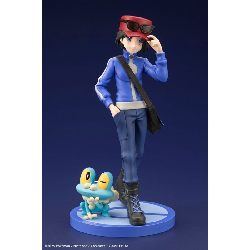 POKEMON CALEM & FROAKIE ARTFXJ STATUA 1/8 FIGURE KOTOBUKIYA POKEMON CALEM & FROAKIE ARTFXJ STATUA 1/8 FIGURE KOTOBUKIYA
