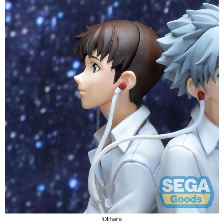REBUILD OF EVANGELION SHINJI E KAWORU LUMINASTA SHINJI STATUA FIGURE