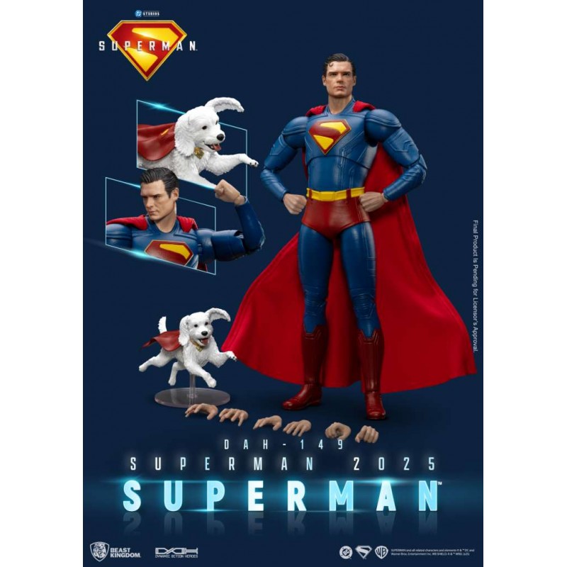 DC COMICS DAH-149 SUPERMAN 2025 MOVIE ACTION FIGURE BEAST KINGDOM DC COMICS DAH-149 SUPERMAN 2025 MOVIE ACTION FIGURE BEAST KINGDOM
