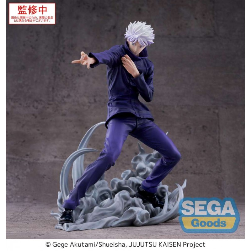SEGA GOODS JUJUTSU KAISEN SATORU GOJO HOLLOW PURPLE LUMINASTA PVC STATUE FIGURE SEGA GOODS JUJUTSU KAISEN SATORU GOJO HOLLOW PURPLE LUMINASTA PVC STATUE FIGURE