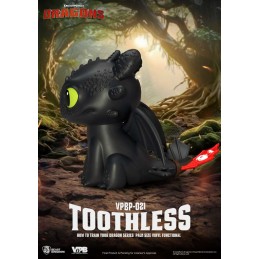 BEAST KINGDOM HOW TO TRAIN YOUR DRAGON TOOTHLESS PALM SIZE VYNIL BANK