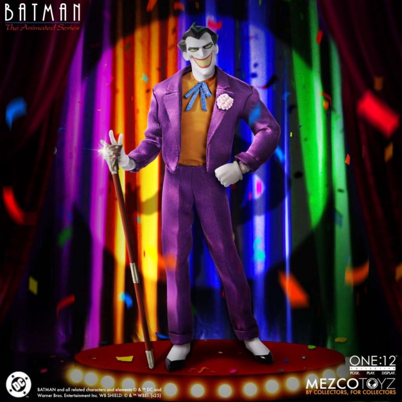 MEZCO TOYS BATMAN THE ANIMATED SERIES THE JOKER ONE:12 COLLECTIVE PVC ACTION FIGURE MEZCO TOYS BATMAN THE ANIMATED SERIES THE JOKER ONE:12 COLLECTIVE PVC ACTION FIGURE