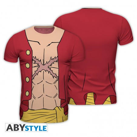 ONE PIECE LUFFY NEW WORLD TSHIRT TAGLIA L SLIM