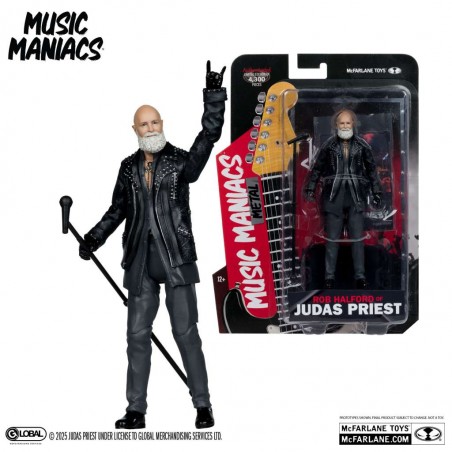 MUSIC MANIACS SERIES ROB HALFORD OF JUDAS PRIEST PVC ACTION FIGURE