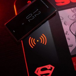 NUMSKULL DC COMICS SUPERMAN LED MOUSEPAD WITH MOBILE CHARGER