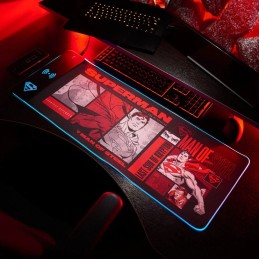 NUMSKULL DC COMICS SUPERMAN LED MOUSEPAD WITH MOBILE CHARGER