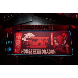 HOUSE OF THE DRAGON MOUSEPAD LED CON CARICATORE TELEFONO NUMSKULL HOUSE OF THE DRAGON MOUSEPAD LED CON CARICATORE TELEFONO NUMSKULL