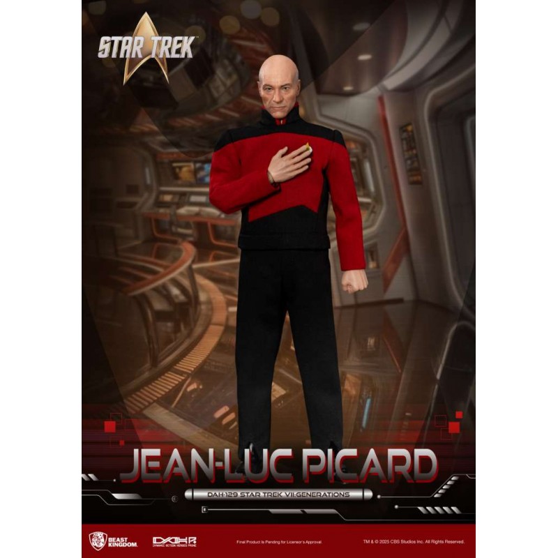 BEAST KINGDOM STAR TREK VII GENERATIONS JEAN-LUC PICARD 20CM PVC ACTION FIGURE