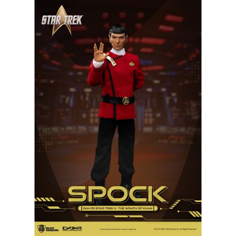 STAR TREK II THE WRATH OF KHAN SPOCK ACTION FIGURE BEAST KINGDOM STAR TREK II THE WRATH OF KHAN SPOCK ACTION FIGURE BEAST KINGDOM