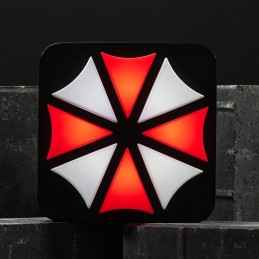 RESIDENT EVIL UMBRELLA CORPORATION LOGO 3D LAMPADA NUMSKULL RESIDENT EVIL UMBRELLA CORPORATION LOGO 3D LAMPADA NUMSKULL