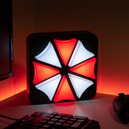 RESIDENT EVIL UMBRELLA CORPORATION LOGO 3D LAMPADA NUMSKULL RESIDENT EVIL UMBRELLA CORPORATION LOGO 3D LAMPADA NUMSKULL