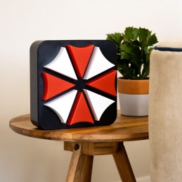 RESIDENT EVIL UMBRELLA CORPORATION LOGO 3D LAMPADA NUMSKULL RESIDENT EVIL UMBRELLA CORPORATION LOGO 3D LAMPADA NUMSKULL