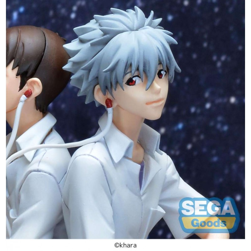 REBUILD OF EVANGELION SHINJI E KAWORU LUMINASTA KAWORU STATUA FIGURE SEGA GOODS REBUILD OF EVANGELION SHINJI E KAWORU LUMINASTA KAWORU STATUA FIGURE SEGA GOODS