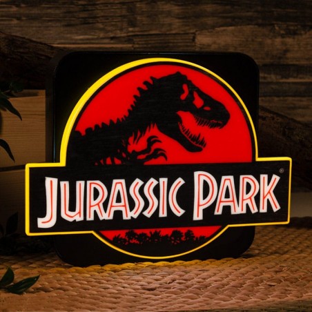 JURASSIC PARK LOGO 3D LAMPADA