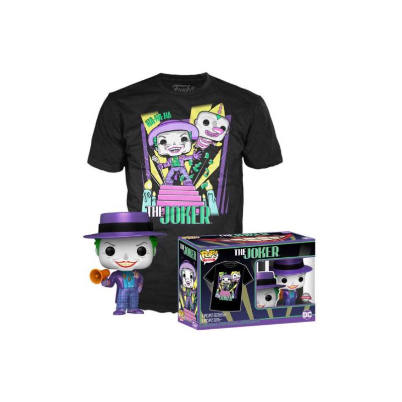 FUNKO POP! TEE DC COMICS THE JOKER FIGURE E TSHIRT TAGLIA XL FUNKO