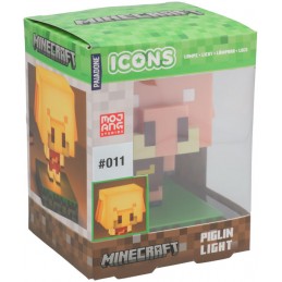 PALADONE PRODUCTS MINECRAFT 3D LAMP ICONS PIGLIN LIGHT FIGURE