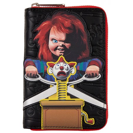 CHUCKY CLOWN WOMAN ZIP WALLET