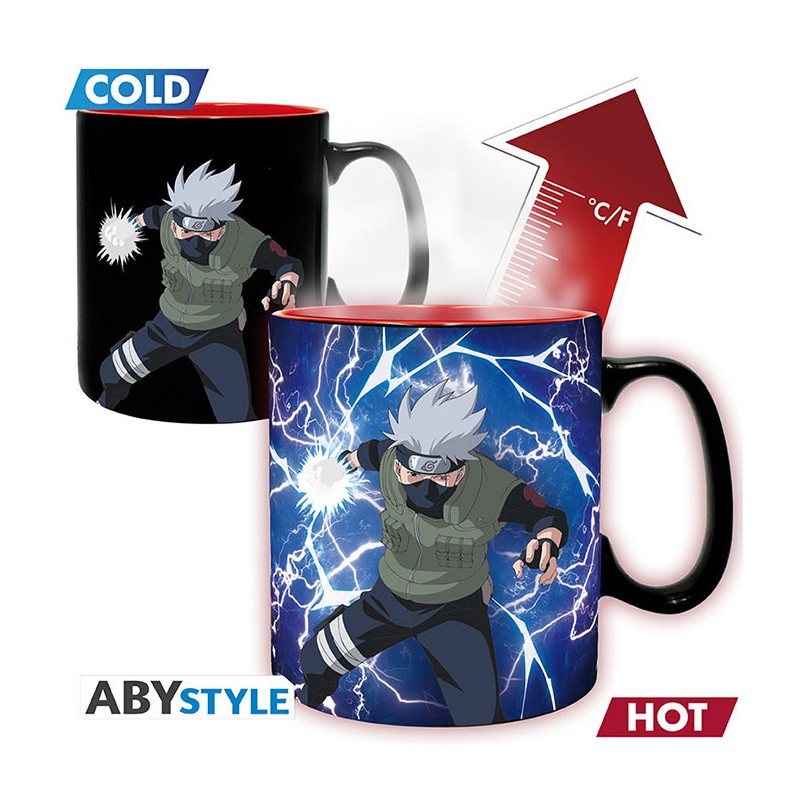 ABYSTYLE NARUTO SHIPPUDEN KAKASHI VS ITACHI HEAT CHANGE MUG 460ML
