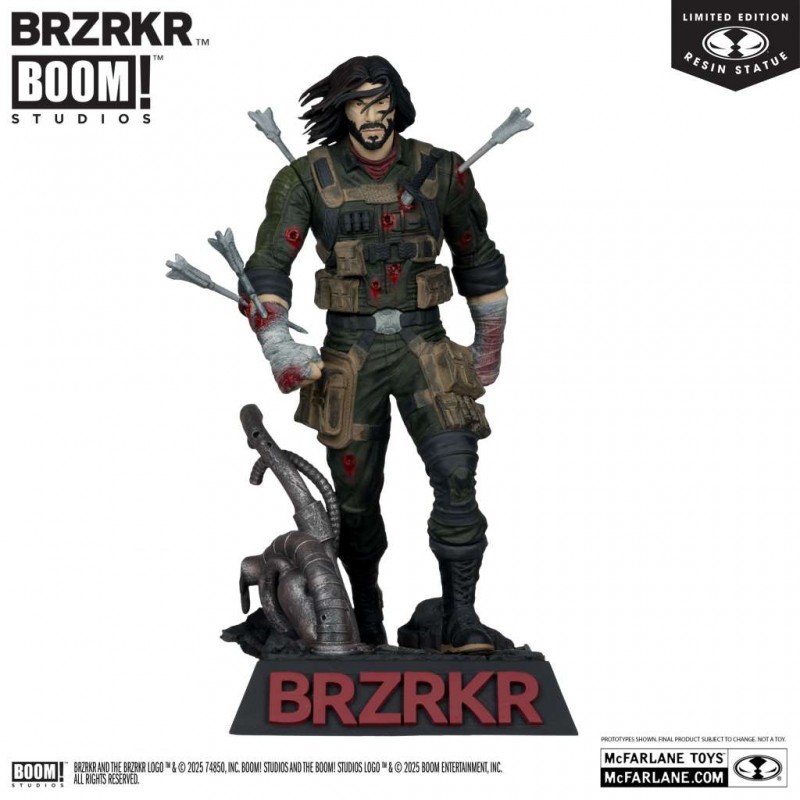 MC FARLANE BRZRKR B RESIN STATUE FIGURE