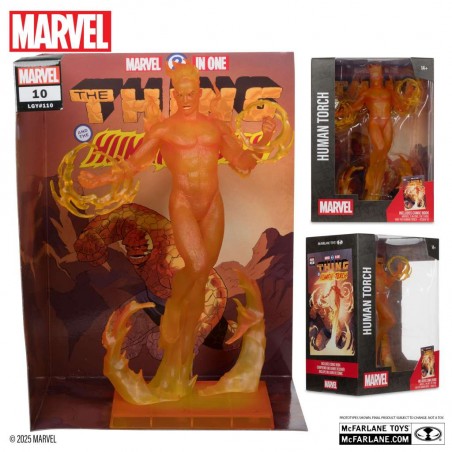 MARVEL COLLECTION PVC STATUE HUMAN TORCH (MARVEL 2 IN 1 10) 1/6 SCALE STATUE FIGURE