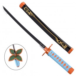 DEMON SLAYER SHINOBU KOCHO MINI BAMBOO BLACK KATANA REPLICA 45CM