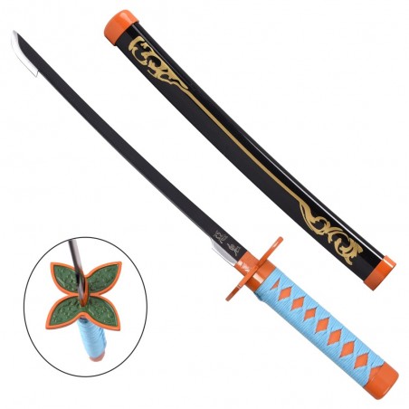 DEMON SLAYER SHINOBU KOCHO MINI BAMBOO BLACK KATANA REPLICA 45CM