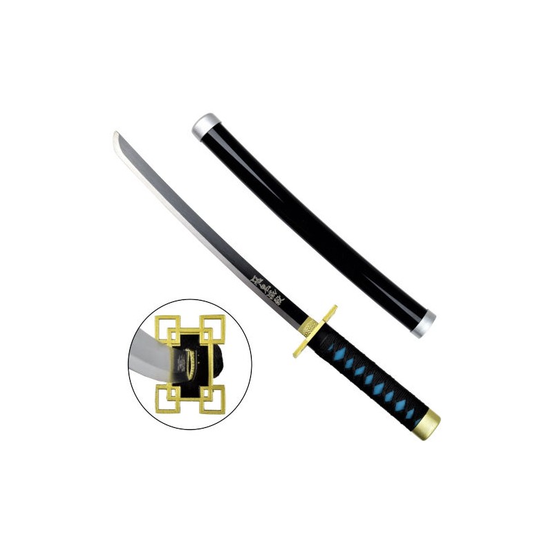 DEMON SLAYER MUICHIRO TOKITO MINI KATANA IN BAMBOO REPLICA 45CM