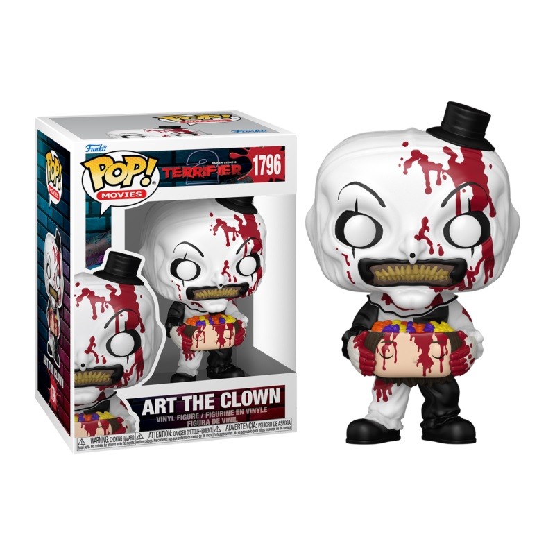 FUNKO TERRIFIER 2 ART THE CLOWN 1796 BOBBLE HEAD FIGURE FUNKO TERRIFIER 2 ART THE CLOWN 1796 BOBBLE HEAD FIGURE
