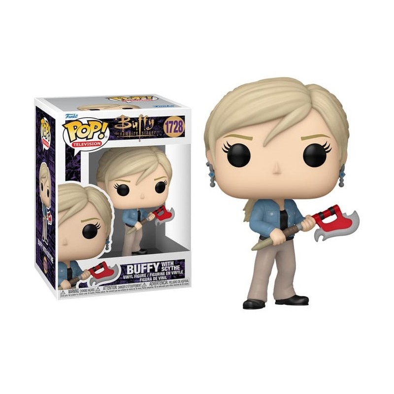 FUNKO FUNKO POP! TELEVISION BUFFY THE VAMPIRE SLAYER WITH SCYTHE BOBBLE HEAD PVC FIGURE