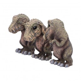 NEMESIS NOW copy of TYRANNOSAURUS REX SKELETONS THREE WISE STATUE RESIN FIGURE