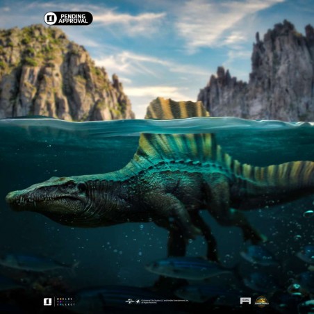 JURASSIC WORLD REBIRTH SPINOSAURUS ICONS STATUA IN RESINA FIGURE