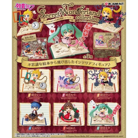 HATSUNE MIKU SECRET WONDERLAND COLLECTION DISPLAY 6-PACK BOX MINI FIGURES