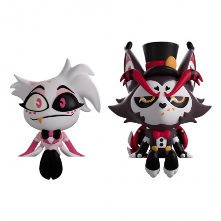 HAZBIN HOTEL ANGEL DUST AND HUSK MONITOR BUDDIEZ VINYL FIGURES