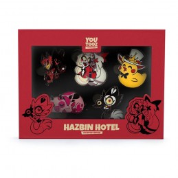 HAZBIN HOTEL ENAMEL PINS SET 5X SPILLE YOUTOOZ