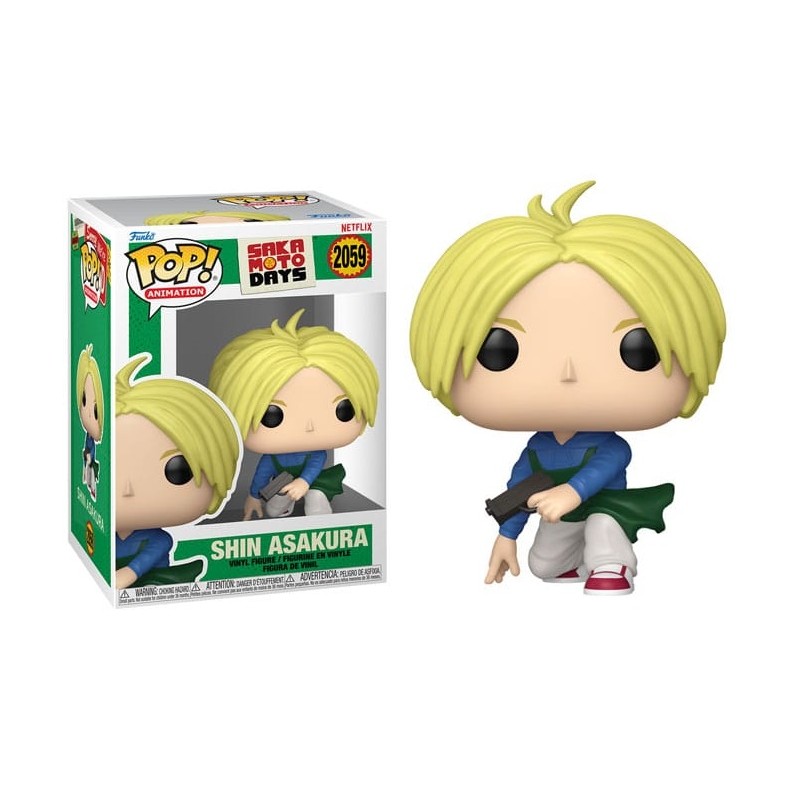 FUNKO FUNKO POP! ANIMATION SAKAMOTO DAYS SHIN ASAKURA PVC BOBBLE HEAD FIGURE FUNKO FUNKO POP! ANIMATION SAKAMOTO DAYS SHIN ASAKURA PVC BOBBLE HEAD FIGURE