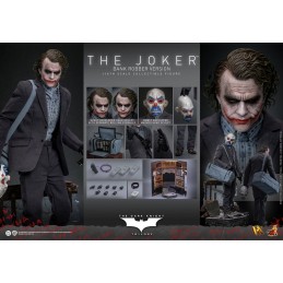 THE DARK KNIGHT MOVIE MASTERPIECE THE JOKER BANK ROBBER VER. 30CM ACTION FIGURE HOT TOYS