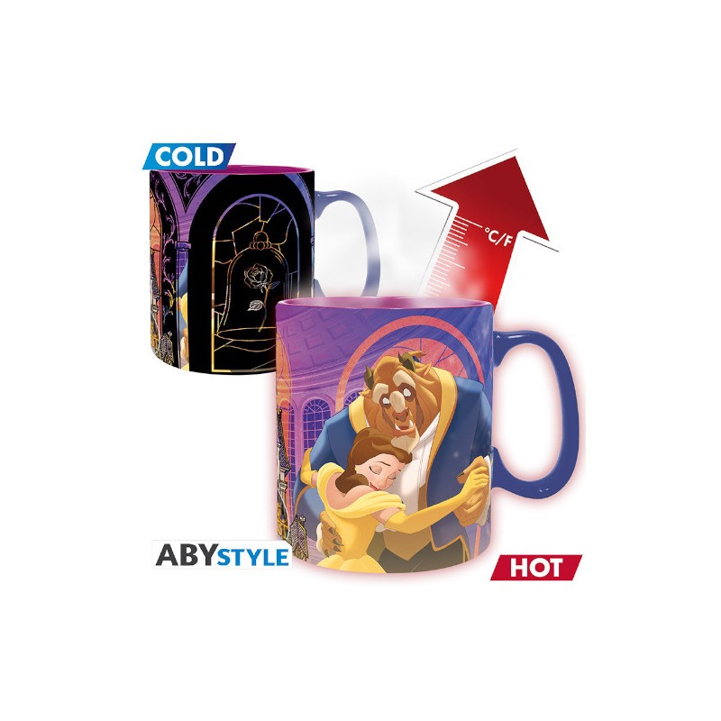 ABYSTYLE DISNEY BEAUTY AND THE BEAST HEAT CHANGE MUG 460ML ABYSTYLE DISNEY BEAUTY AND THE BEAST HEAT CHANGE MUG 460ML