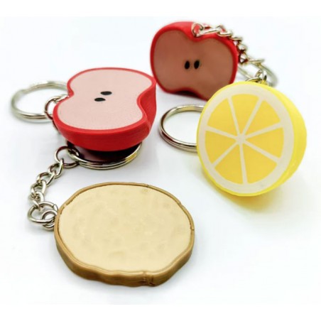 TRE UOMINI E UNA GAMBA MITO DI PLATONE SET 4X KEYCHAIN 3D REPLICA