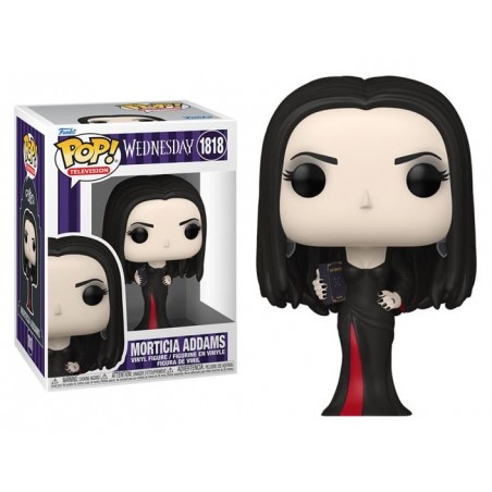 FUNKO POP! TELEVISION WEDNESDAY MORTICIA ADDAMS PVC BOBBLE HEAD FIGURE