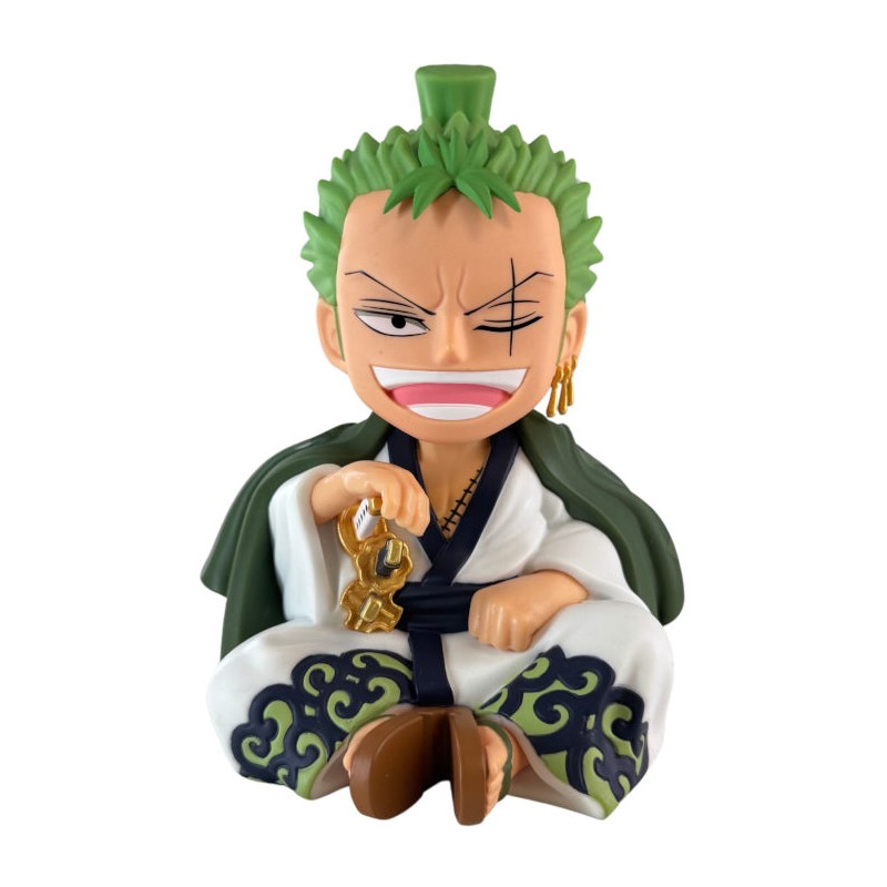 ONE PIECE ZOROJURO COIN BANK SALVADANAIO PLASTOY ONE PIECE ZOROJURO COIN BANK SALVADANAIO PLASTOY