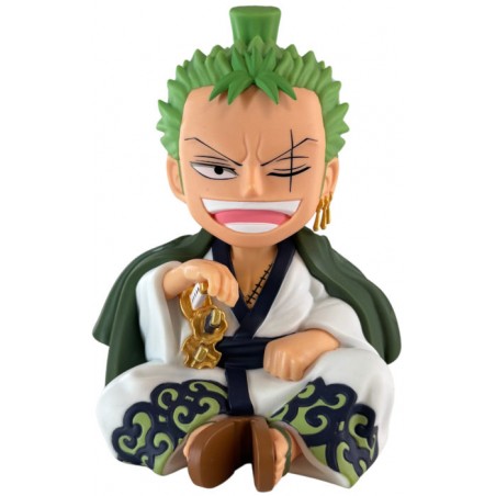 ONE PIECE ZOROJURO PVC COIN BANK