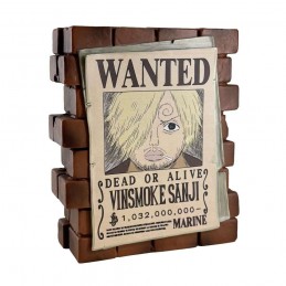 ONE PIECE POSTER WANTED VINSMOKE SANJI SALVADANAIO PLASTOY