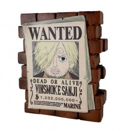 PLASTOY ONE PIECE POSTER WANTED VINSMOKE SANJI PVC COIN BANK