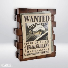 PLASTOY ONE PIECE POSTER WANTED TRAFALGAR LAW COIN BANK