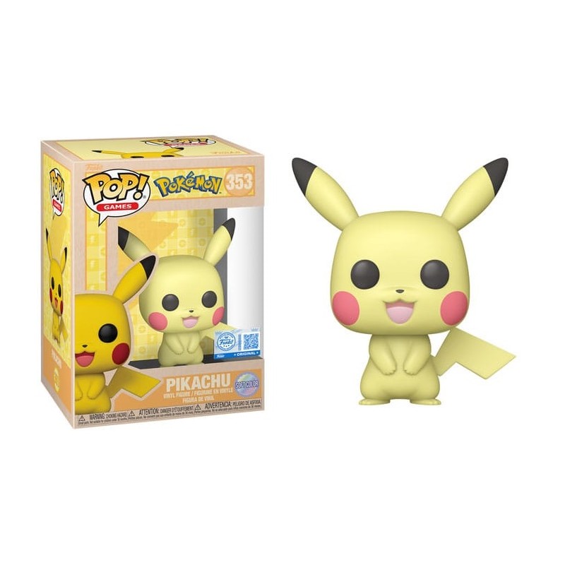FUNKO POP! POKEMON PIKACHU SOFT COLOR BOBBLE HEAD FIGURE FUNKO