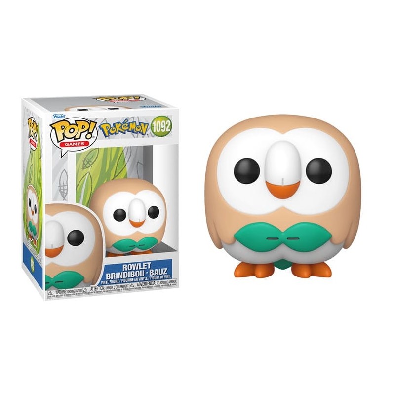 FUNKO FUNKO POP! GAMES POKEMON ROWLET PVC BOBBLE HEAD FUNKO FUNKO POP! GAMES POKEMON ROWLET PVC BOBBLE HEAD